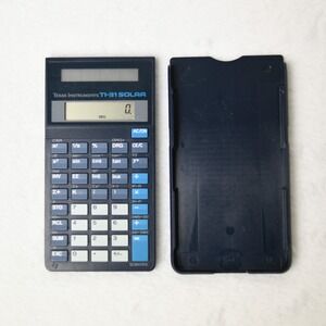 Vintage Texas Instruments TI-31 Solar‎ Scientific Calculator With Case Cover 80s